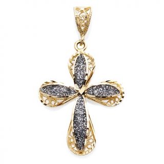 Jewelry Pendants Cross Michael Anthony Jewelry® 2 Tone 10K Cross