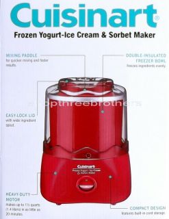  Quart Ice Cream Maker Frozen Yogurt Sorbet Electric Machine