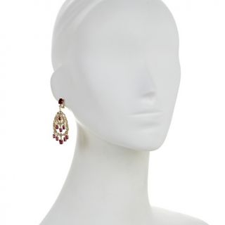 Jean Dousset 11.32ct Absolute™ Created Ruby Chandelier Drop Earrings