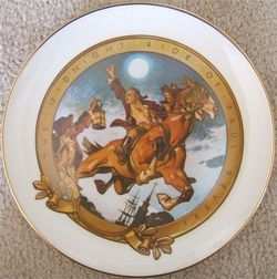 Vintage Edgerton The Midnight Ride of Paul Revere Plate 1976 with