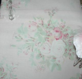  Shabby Envelope Chic Toss Pink English Cabbage Roses Pillow New