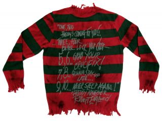 Robert Englund Freddy Krueger Signed 1 of 1 Elm Street Sweater ASI