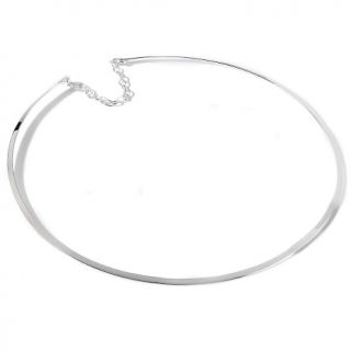 Sterling Silver Polished 15 Collar Necklace