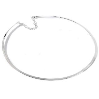 Sterling Silver Polished 15 Collar Necklace