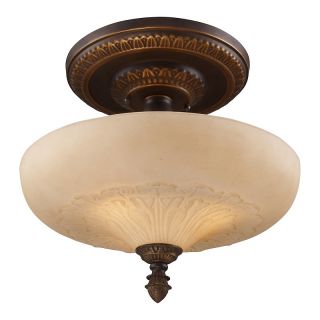  Hanging & Pendant Lights 15 Semi Flush Ceiling Light   Golden Bronze