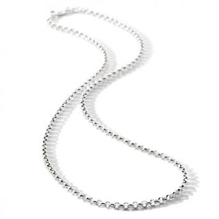  Jewelry Necklaces Chain Sterling Silver 2.4mm Rolo Chain 16 Necklace