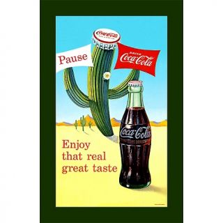 Coca Cola Cactus Coke Pause Vintage Art Print   15 x 28in