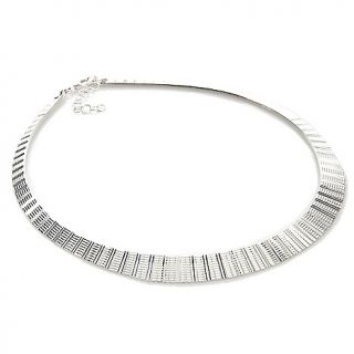  Diamond cut Sterling Silver Cleopatra Style 17 Necklace