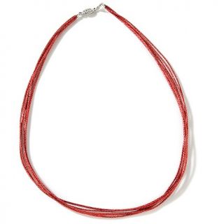  by Amy Kahn Russell 5 Row Glitter 19 Cord Necklace
