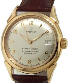 Eterna Eterna Matic 1948 Date 18K Rose Gold Watch New
