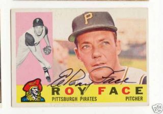 Elroy Face Pirates 1960 Topps signed card JSA