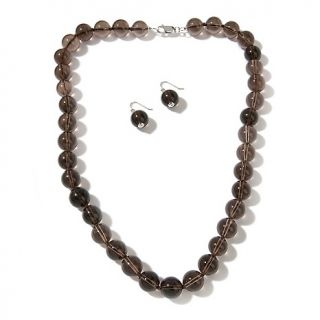 Sonoma Studios Smoky Quartz 20 Necklace and Earrings Set