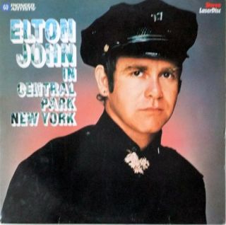 ELTON JOHN Laserdisc Live In Central Park New York Concert LD