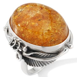  amber large swirl sterling silver ring note customer pick rating 23
