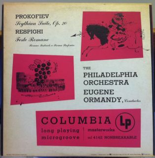 ORMANDY prokofiev scythian suite LP VG+ ML 4142 Andy Warhol Cover Art