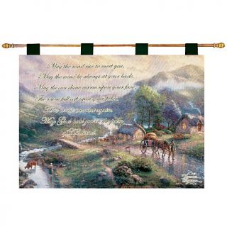 Thomas Kinkade Emerald Valley Scripture Tapestry   26 x 36