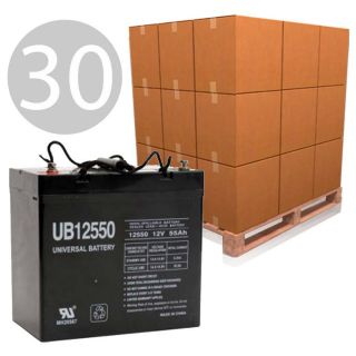 30x 12V 55Ah Emergency Lighting Battery UB12550 22nF New
