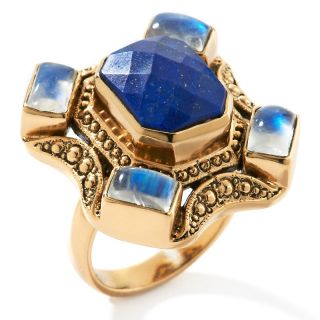 Jewelry Rings Gemstone Nicky Butler Lapis and Moonstone Bronze