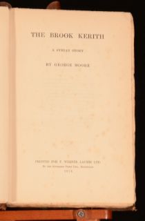1916 The Brook Kerith A Syrian Story George Moore Irish Novelist First