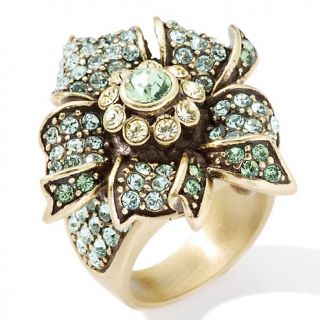 Heidi Daus Petal Passion Flower Design Crystal Ring