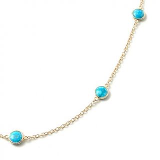  Jewelry with Carol Brodie Crown Spring Turquoise 36 Vermeil Necklace