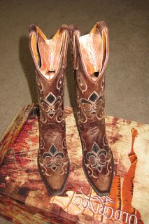 Old Gringo Fleur de Lis Evelyn Cowboy Boots 6 5