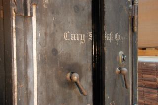 Cary Safe Co Safe Have Combination and Key Antique Fireproof