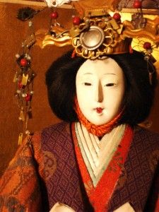 Regal Antique Japanese Gofun Emperor Empress Meiji Hina Doll 1867