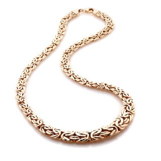 Jewelry Necklaces Chain Technibond® Graduated Byzantine Necklace
