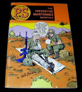 WILL EISNER 1968 VIETNAM WAR MAINTENANCE COMIC BOOK PS ISSUE 189