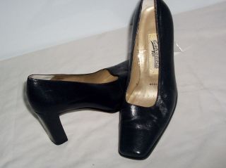 Espanola Shoes Heels Pumps Black Genuine Leather Upper Air Foam Womens