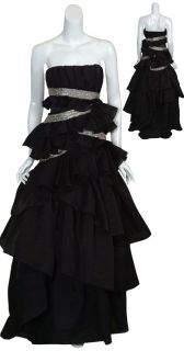 Emanuel UNGARO Couture Tier Gown Dress $11500 44 10 New
