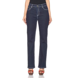 Diane Gilman Bright Boot Cut Jeans with Contrast Topstitching