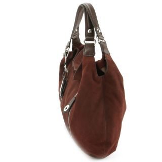 the etienne aigner westie hobo bag features supersoft nubuck leather