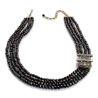 Jewelry Necklaces Beaded Heidi Daus Armour Intrigue 4 Row Bead