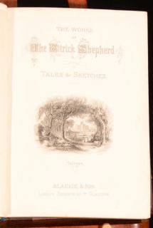 C1880 2 Vol Ettrick Shepherd Tales and Sketches by Hogg Centenary