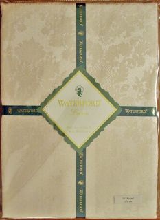 Waterford Exeter Ivory Color Tablecloth Size 70 x 104 Oblong New