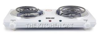 Double Burner Hot Plate Portable Electric Cooker Stove Range Counter