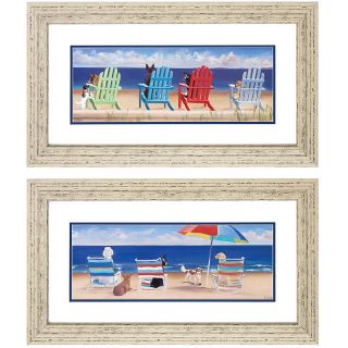 House Beautiful Marketplace Rainbow Beach Set of 2 Framed Prints 8 X