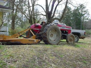 Massey Ferguson 235 diesel tractor plus attachments bush hog disks do