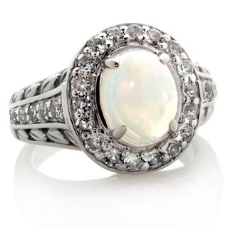 Victoria Wieck Ethiopian Opal and White Topaz Sterling Silver Frame