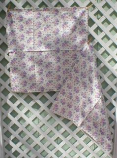 Gorgeous French Pair Duvet Covers Euro Shams Lilac White Green Floral