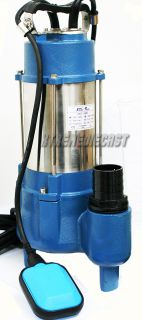 Submersible Sub Sewage Water Pumps 1 5 HP Sub Pump 7128 GPH New