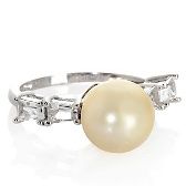 imperial pearls cultured pearl and topaz ring $ 62 97