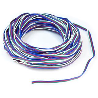 New RGB 4 Pin Extension Connector Wire Cable Cord for 3528 5050 RGB