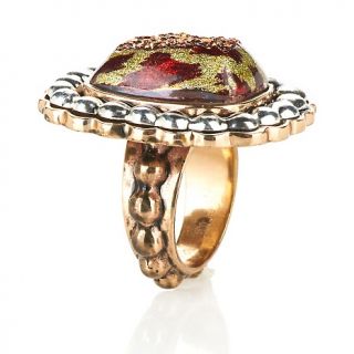 Statements by Amy Kahn Russell 2 Tone Bronze Drusy Ring at