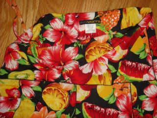 Eva Varro Skirt or Strapless Dress Fruit Flower Print
