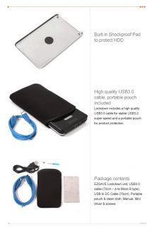 External HDD 1TB  password Input by Touch Pad  secure Data  USB3 0
