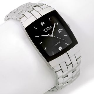  men s black dial diamond accented bracelet watch rating 7 $ 74 95 or