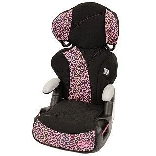 Evenflo Big Kid Sport 2 in 1 Booster Car Seat Neon Leopard Pink New